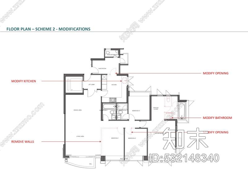 梁志天香港九龙塘义德道豪宅「云门」样板间cad施工图下载【ID:532148340】