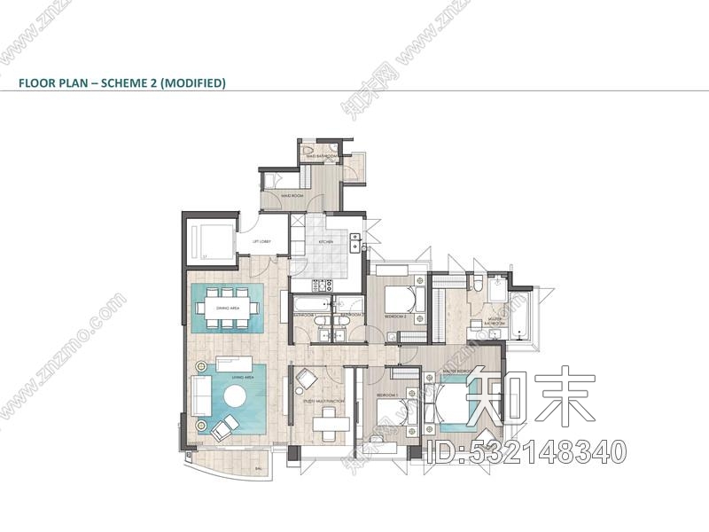 梁志天香港九龙塘义德道豪宅「云门」样板间cad施工图下载【ID:532148340】