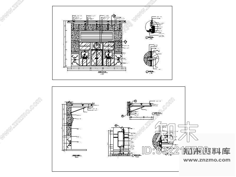 图块/节点某名表店外观详图cad施工图下载【ID:832217750】
