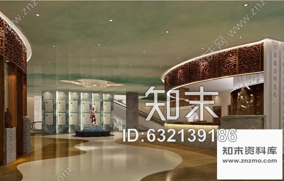 施工图北京原创综合医药研究院典雅中式医院装修施工图含效果cad施工图下载【ID:632139186】
