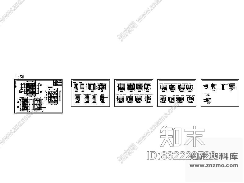 卫生间详图cad施工图下载【ID:832229720】