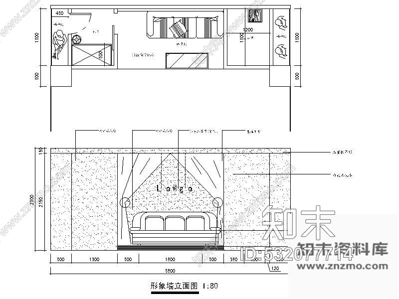 施工图48㎡某服装专卖店装修施工图cad施工图下载【ID:532077714】