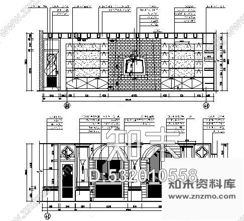 施工图东莞某酒店西餐厅装修图cad施工图下载【ID:532010558】