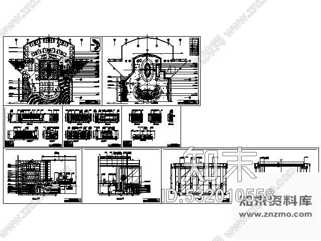 施工图东莞某酒店西餐厅装修图cad施工图下载【ID:532010558】