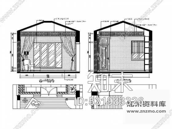 施工图深圳西班牙风情小镇三层别墅装修施工图含效果图cad施工图下载【ID:531983326】