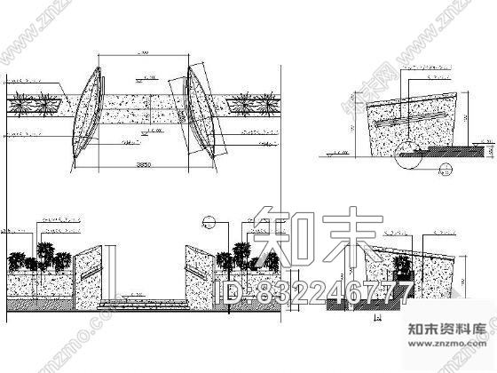 图块/节点大堂水景详图cad施工图下载【ID:832246777】