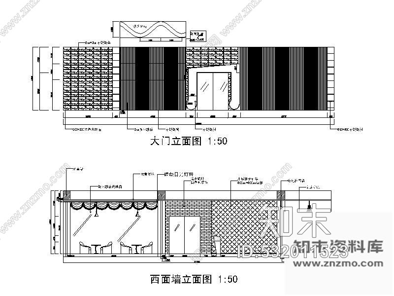 施工图422㎡某西餐厅室内装修图含效果cad施工图下载【ID:532011523】