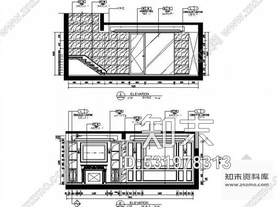 施工图上海奢华一族简欧联排别墅样板间CAD装修施工图含实景施工图下载【ID:531978313】