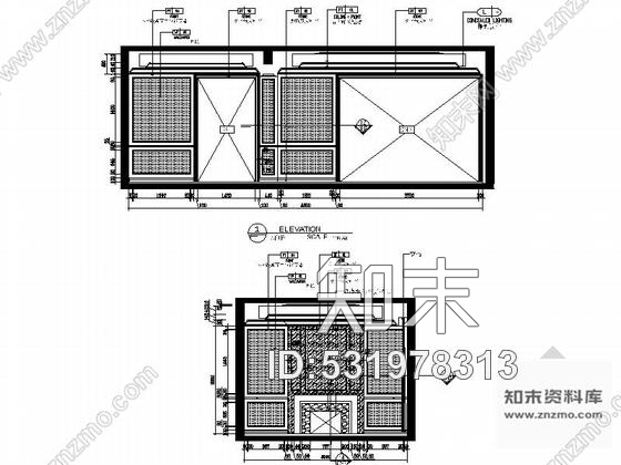 施工图上海奢华一族简欧联排别墅样板间CAD装修施工图含实景施工图下载【ID:531978313】