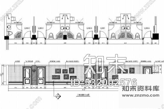 施工图温州北欧风格港式茶餐厅室内装修图cad施工图下载【ID:532002576】