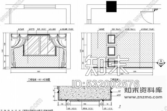 施工图温州北欧风格港式茶餐厅室内装修图cad施工图下载【ID:532002576】