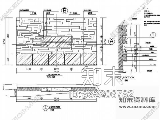 图块/节点时尚美容院门厅装修详图cad施工图下载【ID:832206782】