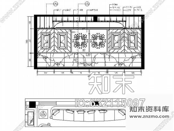 施工图福建欧式国际音乐会所包厢装修图含效果cad施工图下载【ID:632115097】