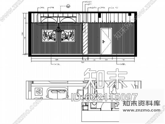 施工图福建欧式国际音乐会所包厢装修图含效果cad施工图下载【ID:632115097】