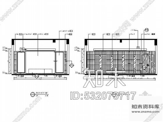施工图大连某现代古典风格售楼处室内装修施工图cad施工图下载【ID:532073717】