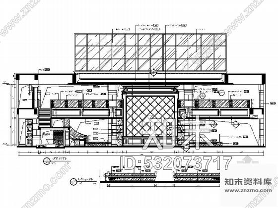 施工图大连某现代古典风格售楼处室内装修施工图cad施工图下载【ID:532073717】