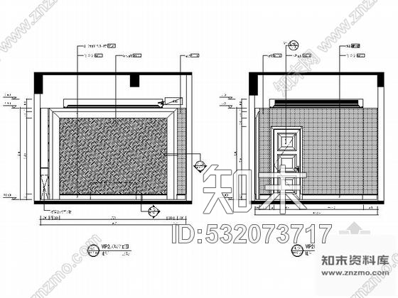 施工图大连某现代古典风格售楼处室内装修施工图cad施工图下载【ID:532073717】