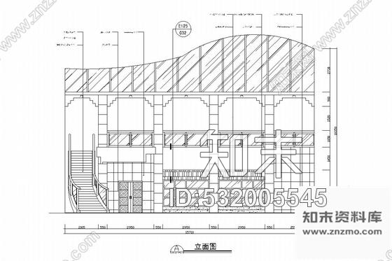 施工图武汉旅游风景区旁特色风味酒楼施工图cad施工图下载【ID:532005545】