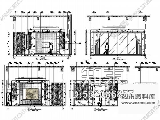 施工图浙江市管理服务平台现代会议中心装修施工图含全套方案cad施工图下载【ID:532086857】