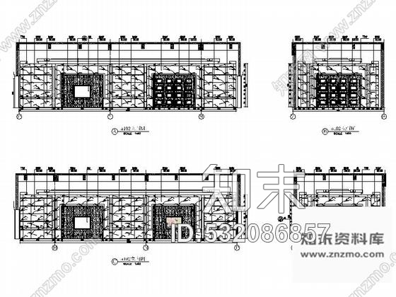 施工图浙江市管理服务平台现代会议中心装修施工图含全套方案cad施工图下载【ID:532086857】