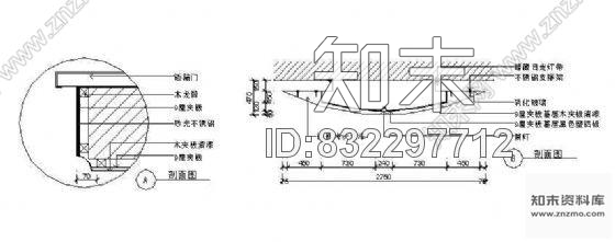 电梯间cad施工图下载【ID:832297712】