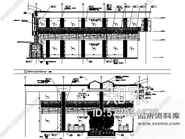 施工图北京奢华五星级酒店部分施工图含实景cad施工图下载【ID:532054679】