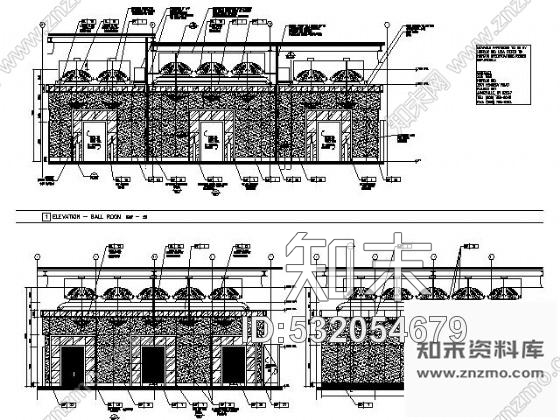 施工图北京奢华五星级酒店部分施工图含实景cad施工图下载【ID:532054679】