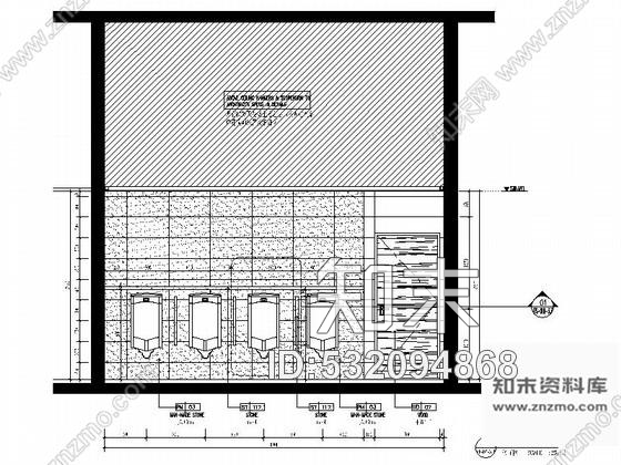 施工图办公大厦气派洗手间室内装修图cad施工图下载【ID:532094868】