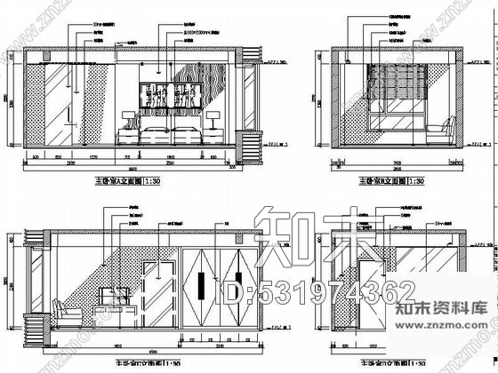 施工图厦门新中式雅致两层别墅施工图含效果图cad施工图下载【ID:531974362】