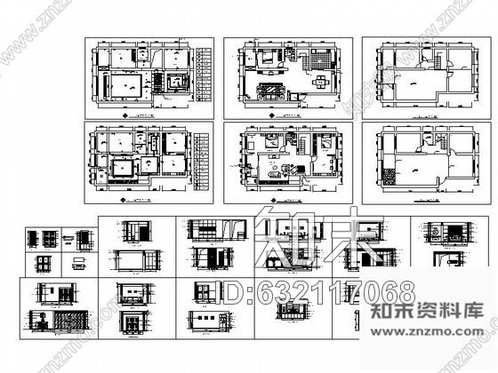 施工图特色洗脚城装饰设计图cad施工图下载【ID:632117068】