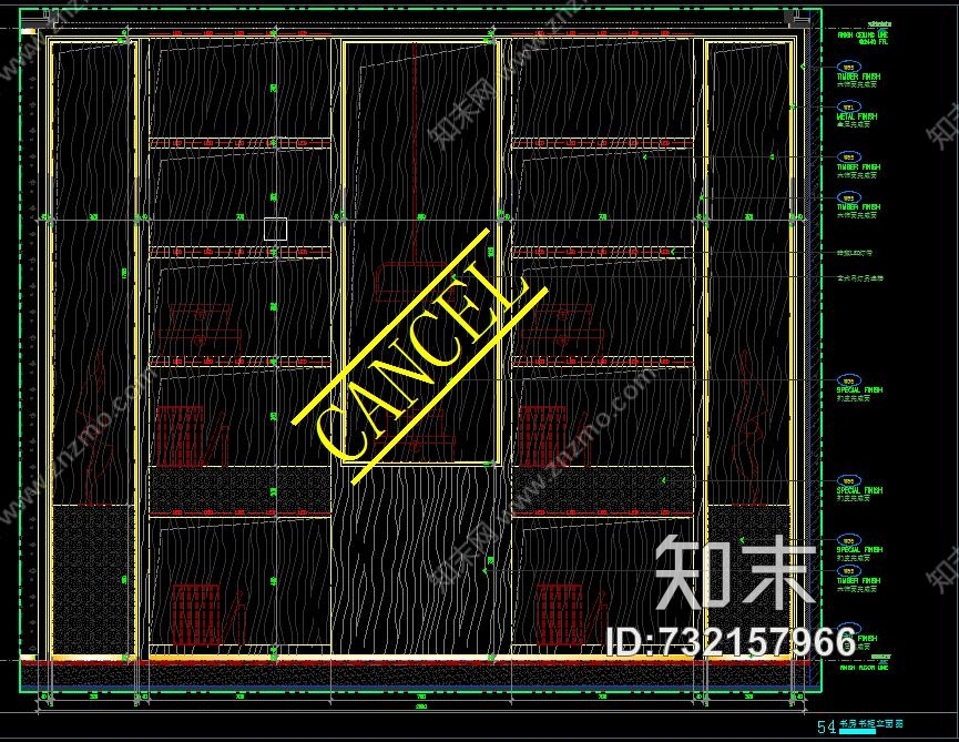 九颂山河丨现代简约丨施工图cad施工图下载【ID:732157966】