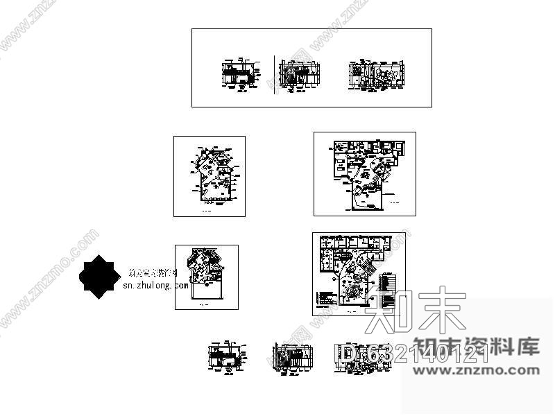 施工图某知名美容整形外科诊所装修图(含实景)cad施工图下载【ID:632140121】