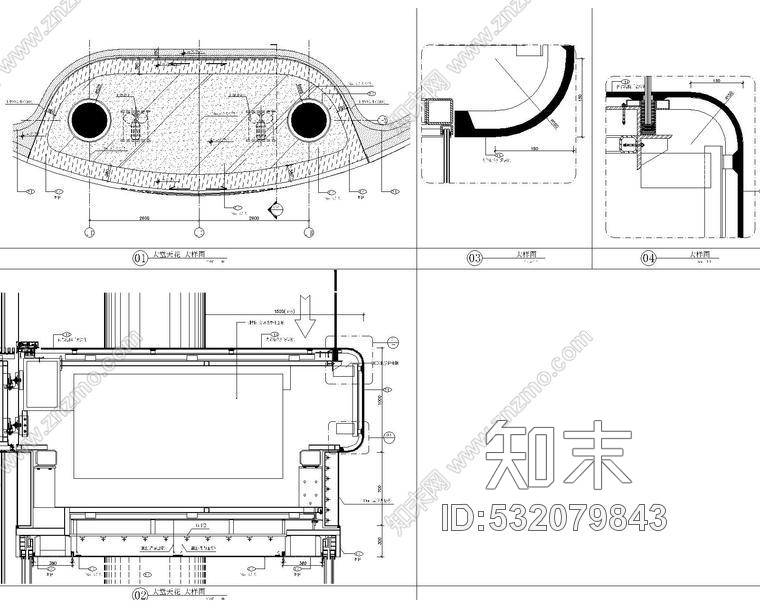 上海上海虹桥SOHO室内精装修部分招标施工图cad施工图下载【ID:532079843】
