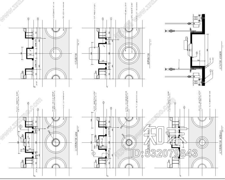 上海上海虹桥SOHO室内精装修部分招标施工图cad施工图下载【ID:532079843】