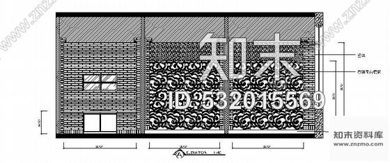 施工图大连某中式茶馆室内装修施工图含效果cad施工图下载【ID:532015569】