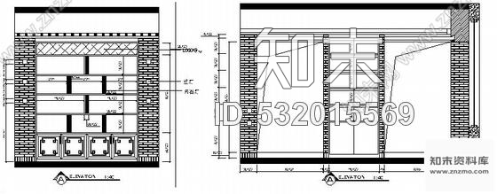 施工图大连某中式茶馆室内装修施工图含效果cad施工图下载【ID:532015569】