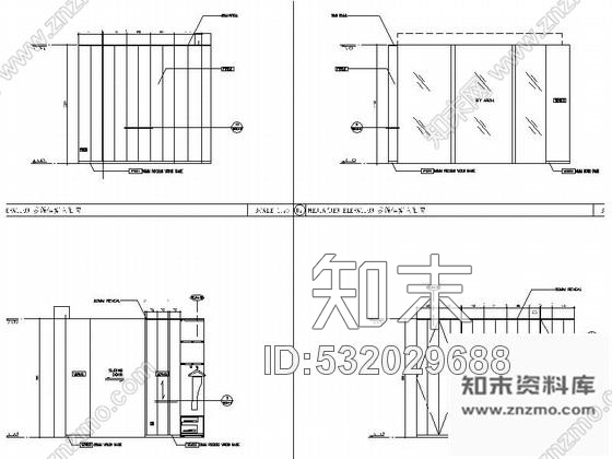 施工图上海环球金融中心酒店式公寓装修施工图含实景cad施工图下载【ID:532029688】