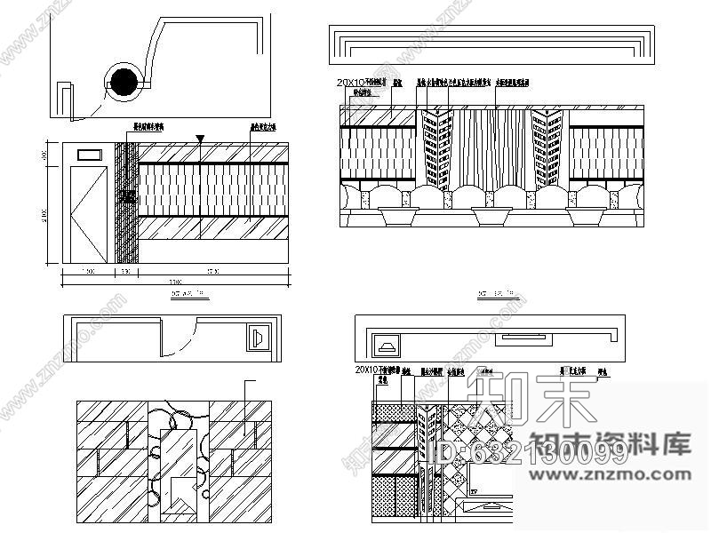 施工图酒吧包间装修图2cad施工图下载【ID:632130099】