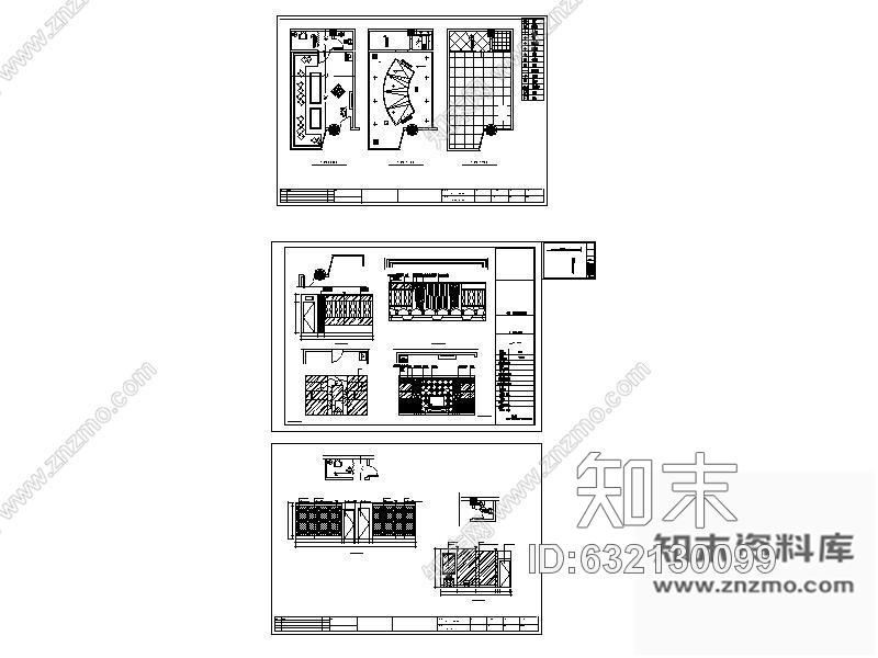 施工图酒吧包间装修图2cad施工图下载【ID:632130099】