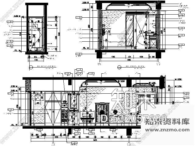 施工图五星酒店豪华大床间装修图cad施工图下载【ID:532057600】