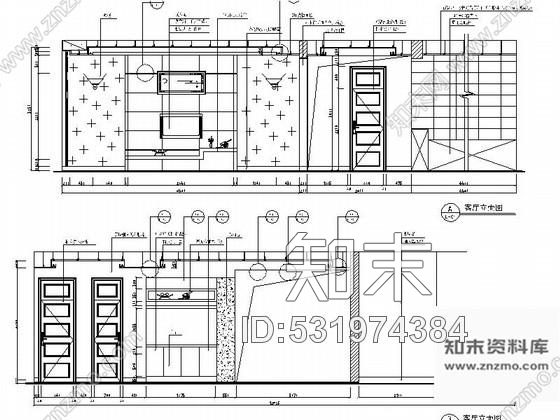 施工图三亚简欧浪漫两层别墅样板房施工图cad施工图下载【ID:531974384】