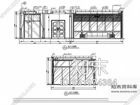 施工图三亚简欧浪漫两层别墅样板房施工图cad施工图下载【ID:531974384】