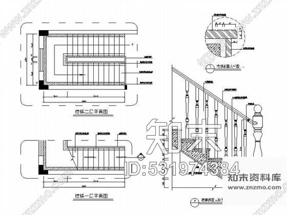 施工图三亚简欧浪漫两层别墅样板房施工图cad施工图下载【ID:531974384】