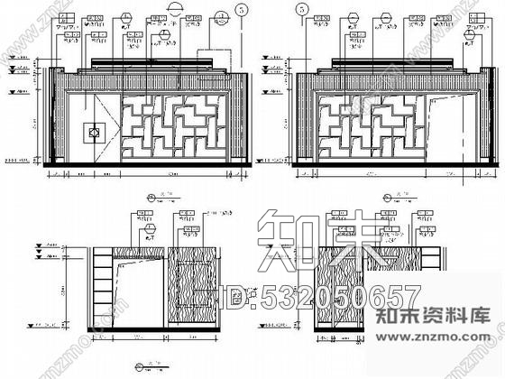 施工图长沙知名酒店宴会厅休息区室内施工图施工图下载【ID:532050657】