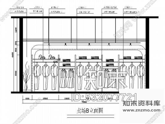 施工图时尚品牌女装店设计(含实景照)cad施工图下载【ID:532077721】