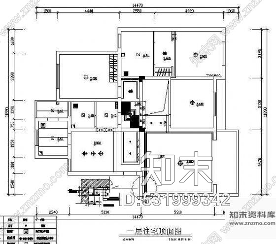 某二层别墅装修图cad施工图下载【ID:531999342】