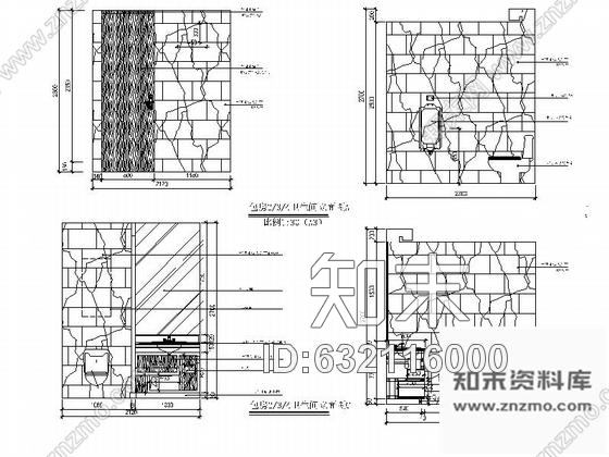 施工图时尚高档咖啡会所室内装修CAD施工图施工图下载【ID:632116000】