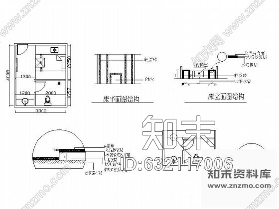 施工图成都某洗浴中心单间装修图施工图下载【ID:632117006】