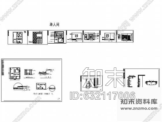 施工图成都某洗浴中心单间装修图施工图下载【ID:632117006】