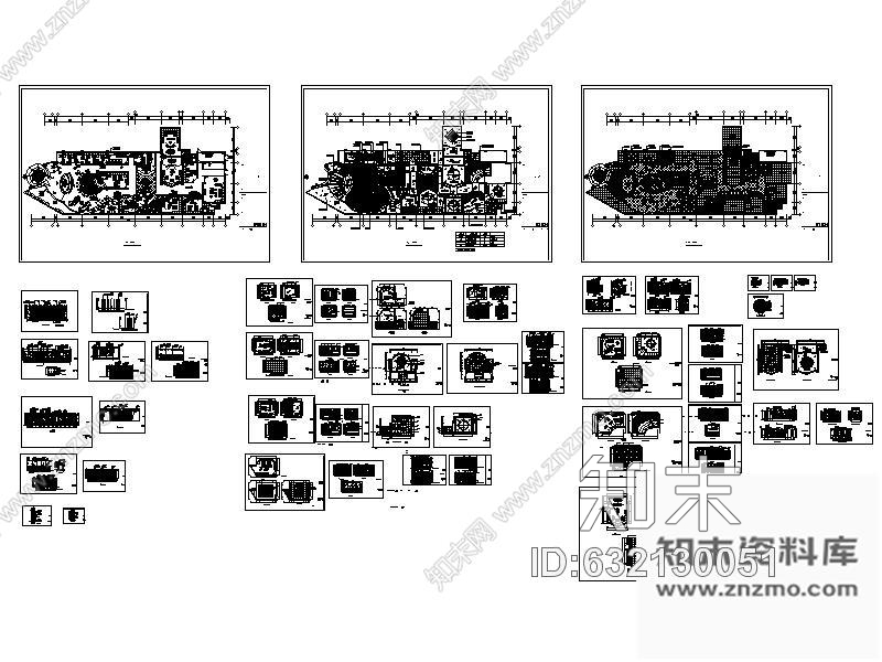 施工图某豪华卡拉OK室内装修图cad施工图下载【ID:632130051】